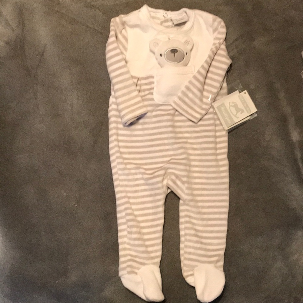 Rock a bye baby brand adorable footie outfit